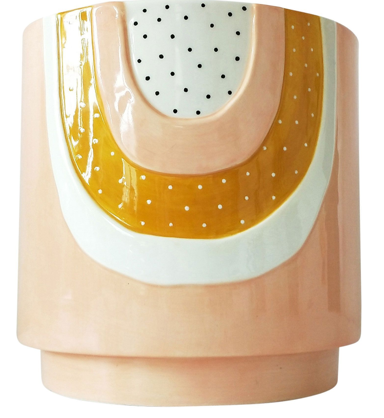 Peachy Rainbow Pot